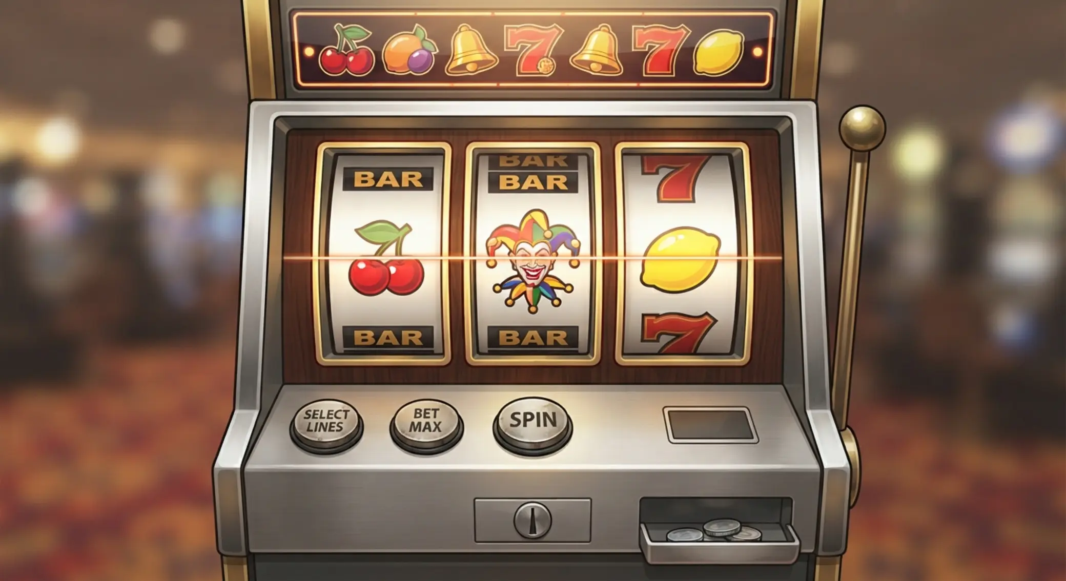 Klasyczny slot owocowy z symbolem Jokera