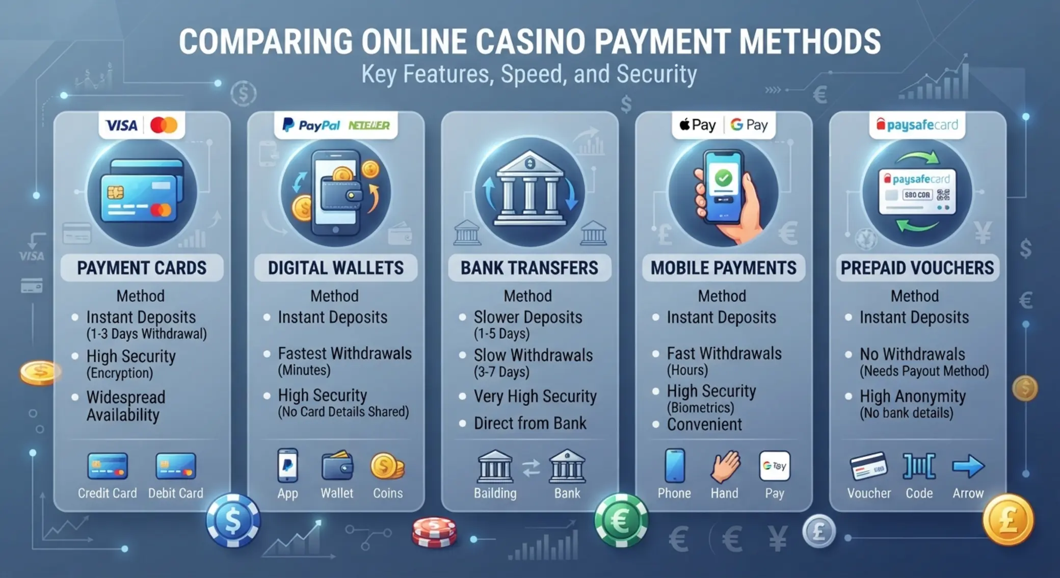 Porównanie metod płatności w kasynie online