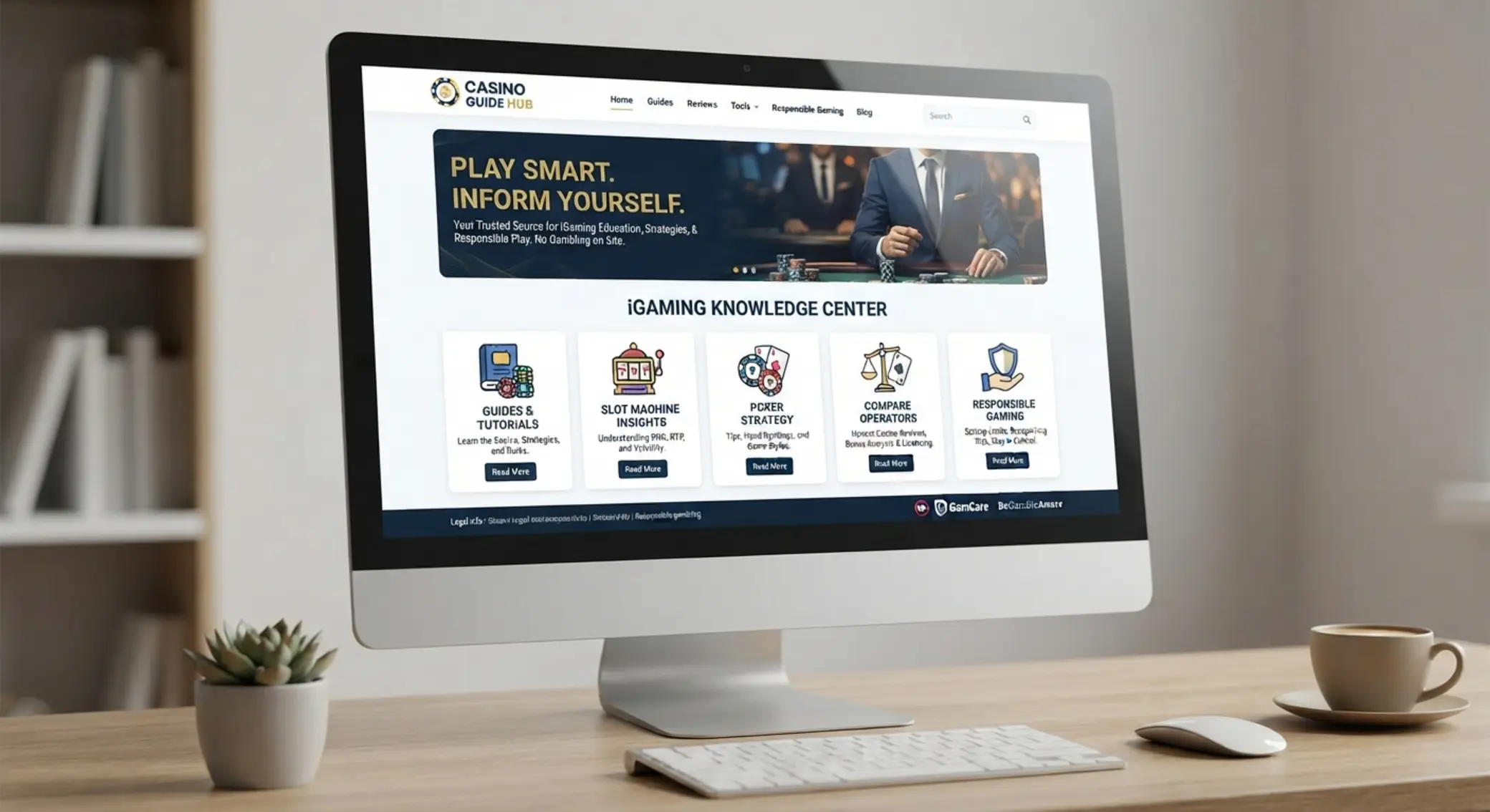Ilustracja serwisu informacyjnego o kasynach online